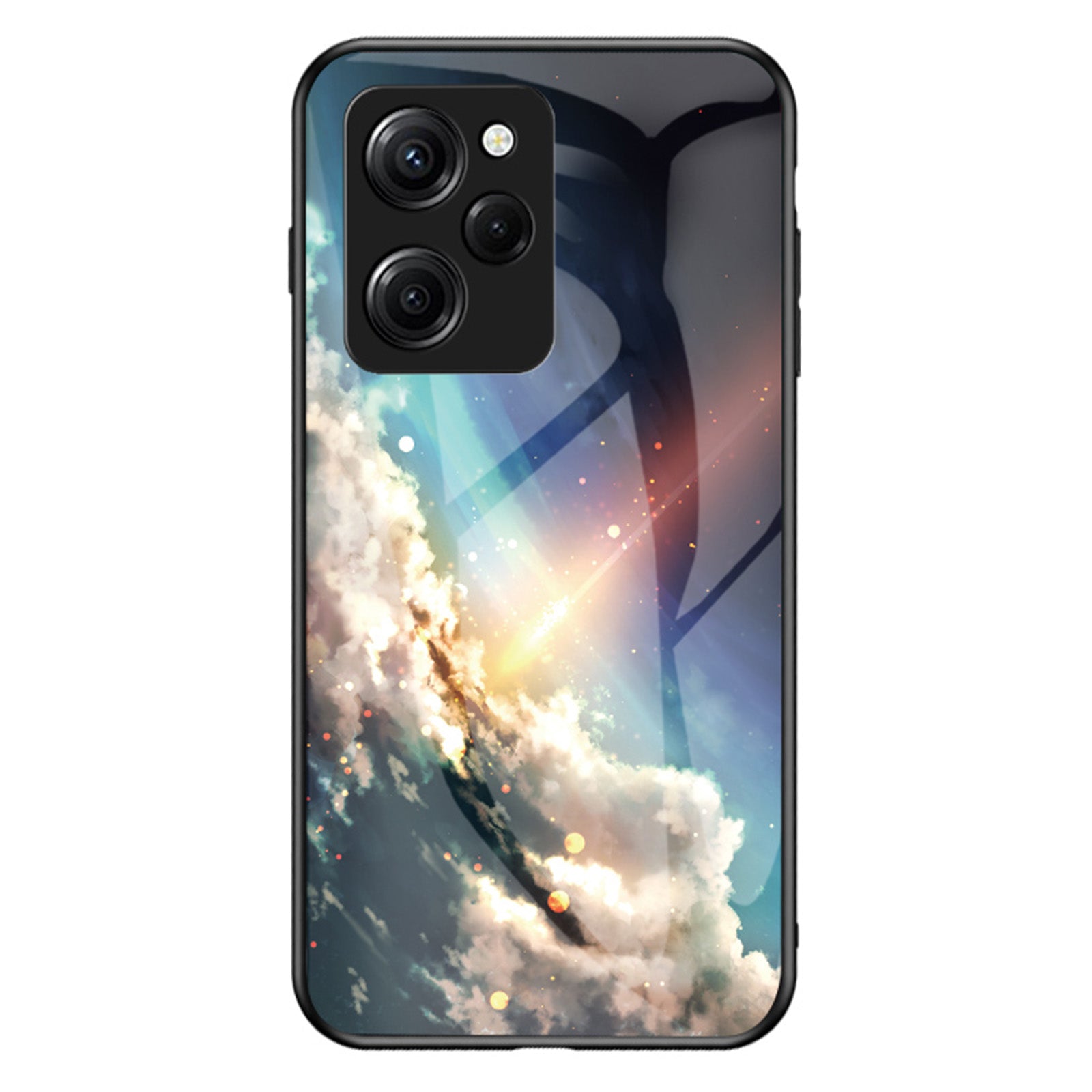 For Xiaomi Poco X5 Pro 5G Redmi Note 12 Pro Speed 5G Cell Phone Case Tempered Glass PC TPU Starry Sky Pattern Phone Cover For Xiaomi Poco X5 Pro 5G Redmi Note 12 Pro Speed 5G Cell Phone Case Tempered Glass PC TPU Starry Sky Pattern Phone Cover